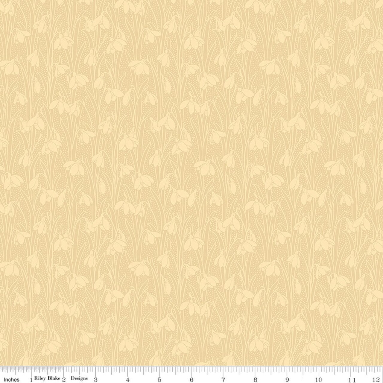 Fabric Liberty Beeswax Snowdrop Spot by the Quarter Yard 01666872A